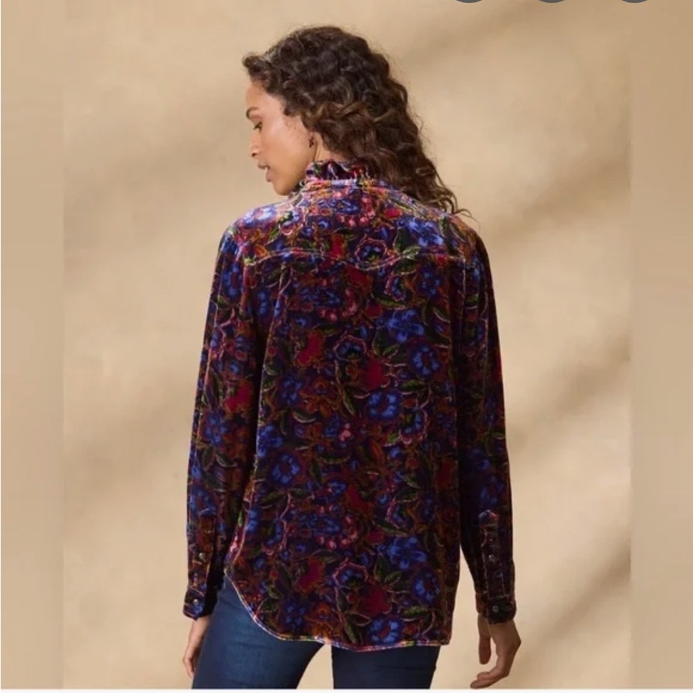 Sundance Gretel Western Velvet Button-Down Shirt - Picture 4 of 12